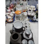 Hornsea Contrast coffee and tea wares, six Thomas porcelain coffee cans, Portmeirion Botanic