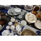 A Mitterteich porcelain part dinner and coffee service, porcelain and pottery dressing table