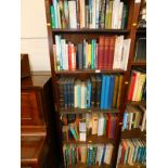 Books to include autobiographies, general literature, religion, etc. (5 shelves)