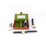A Sekonda gents wristwatch, gold plated wristwatch, Philip Mercier gold plated wristwatch, and