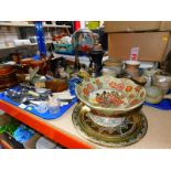 Hornsea pottery jars and covers, further pottery jars and table wares, plated flatware, glass and