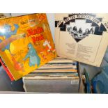 LPs and single records, including pop, classical, musicals, etc. (1 box)
