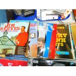 LP records to include Jim Reeves, The Beatles, and The Shadows. (quantity)