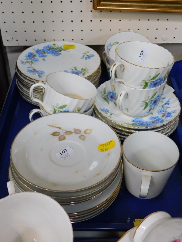 Assorted tea and coffee wares, including Royal Tudor, Old Willow pattern service and Adderley, and - Image 4 of 6