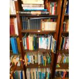 Books to include atlases, art reference, cricket, etc. (5 shelves)