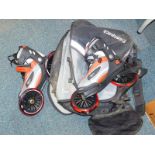 A pair of Landroller Mojo inline skates, UK size 8, together with a Transpack carry case.