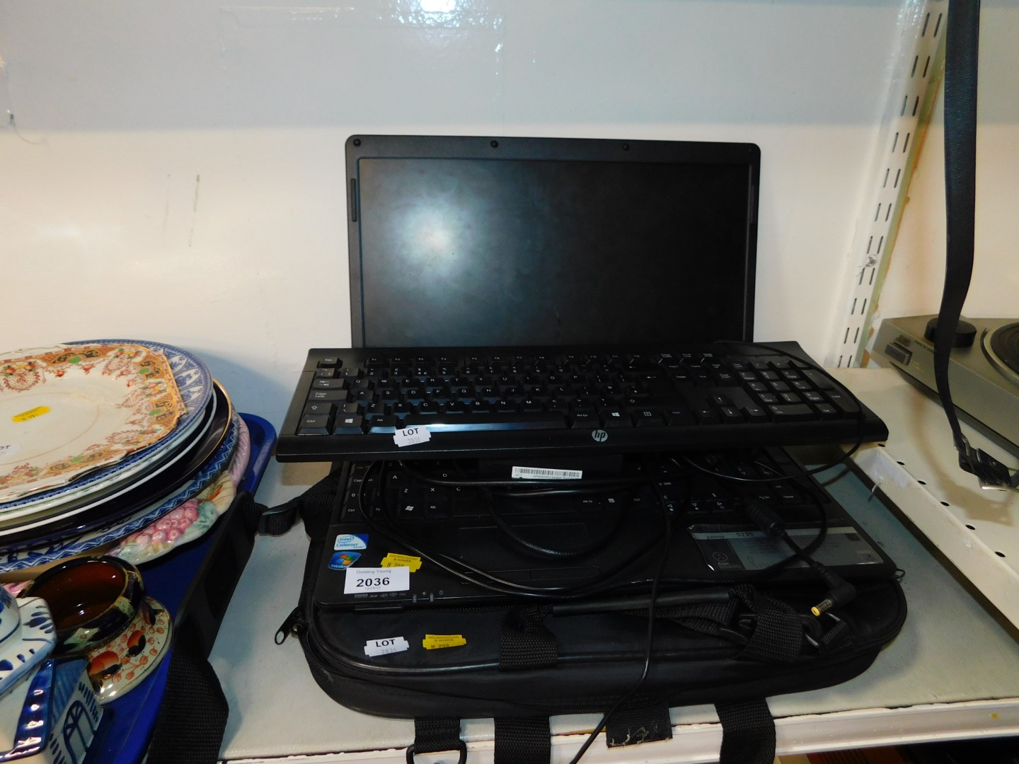 An Acer Extensa 5235 laptop computer, together with HP keyboard model K45, cased, etc.
