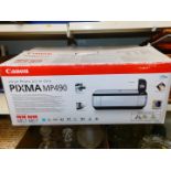 A Canon Pixma inkjet photo all-in-one printer, MP490, boxed.