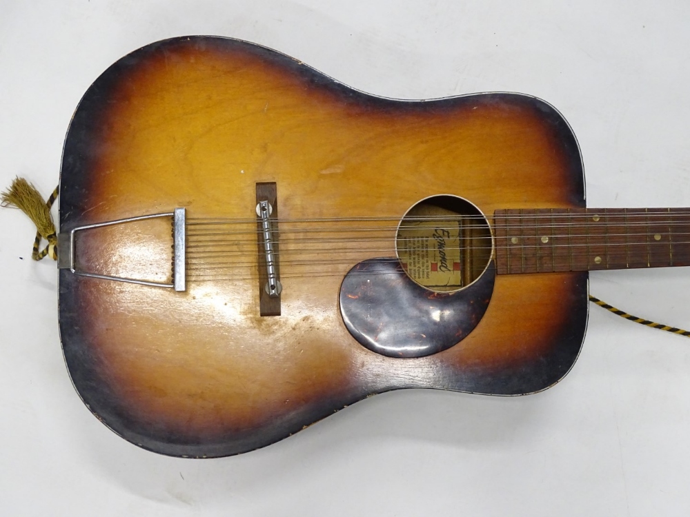An Egmond Brothers Limited Dutch acoustic guitar, with bone keys etc., 109cm high. - Image 2 of 5