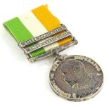 An Edward VII South Africa medal with bars for South Africa 1901-02, awarded to a 5280 Private R.
