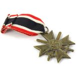 A German 1939 war merit medal, with ribbon.