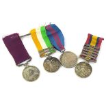 A group of South Africa medals, awarded to a 7338 Private M. Robson, K.R.R.C., the Victoria South