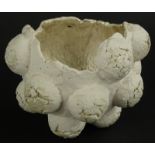 Martin Pearce. A studio pottery molecular and biomorphic style vase, of globular form, with a