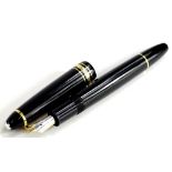 A Montblanc Meisterstuck fountain pen.