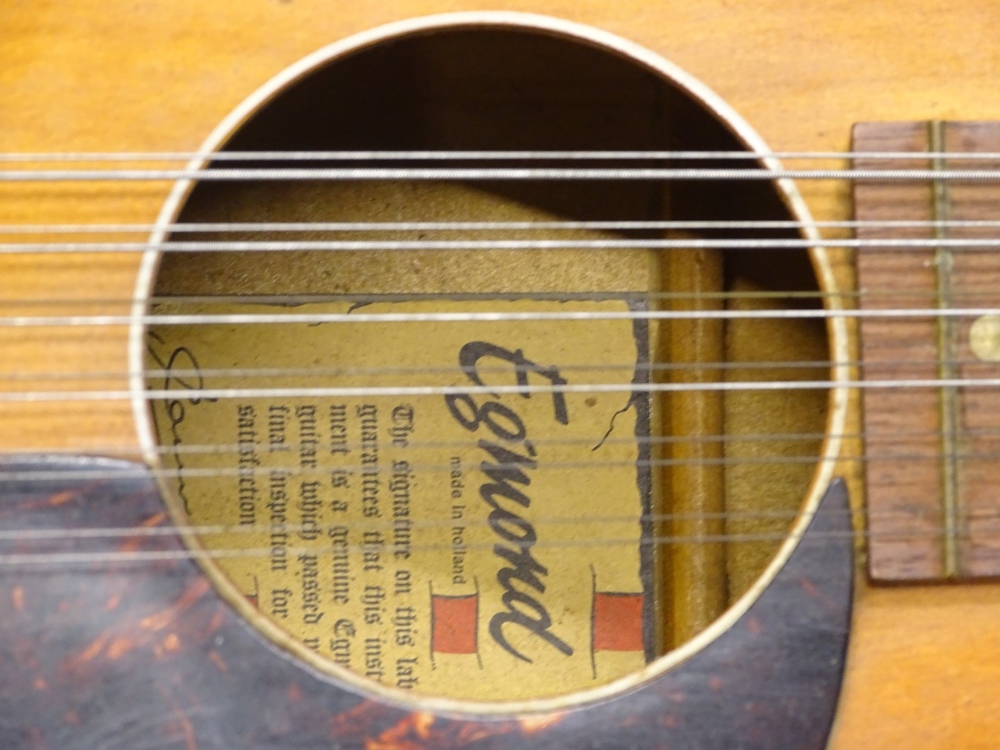 An Egmond Brothers Limited Dutch acoustic guitar, with bone keys etc., 109cm high. - Image 3 of 5