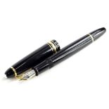 A Montblanc Meisterstuck fountain pen.