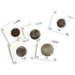 A collection of European silver coins to include Vladislav the second of Bohemia, third one the