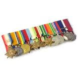 An eleven medal group relating to two reigns, awarded to an M. 7458 T.A. Houghton L.C.K.M.T.E., to