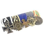 A group of five First World War German medals, the 1914 Iron Cross, the 1914-18 Campaign medal,