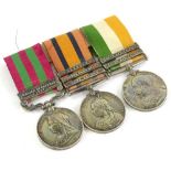 A group of three South Africa medals, awarded to a 3120 Private M. Blest of the East Lancashire