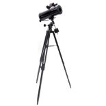 A Tasco black telescope, with tripod, numbered 302911.
