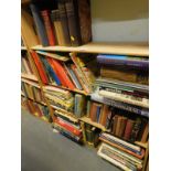 Various books, predominately fiction, to include T.E Lawrence, Plutarch, Edgar Allen Poe, etc., (4