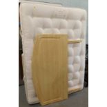 The Sleep Taylors Harrison double mattress, bed base and headboard, etc. (a quantity).