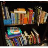 Various books, to include historical fiction, Philippa Gregory, Hilary Mantle, etc., (2 shelves).
