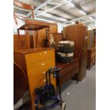 Sundry furniture, to include a Stag single wardrobe, Edwardian mahogany mirror backed dressing