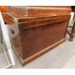 A Victorian stained pine tool chest.