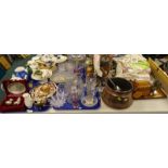 Glassware, china, etc., to include a Masons ironstone Mandalay pattern lipped dish, teapot,