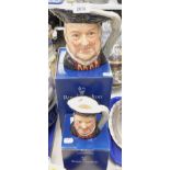 A Royal Doulton character jug of Henry VIII, and another smaller example (both boxed).