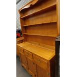 A pine Welsh dresser.