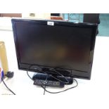 A 22 inch Technika television, with lead and remote.