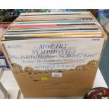 Various classical LP records, to include Mozart, Cello Concerto etc. (1 box).
