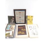 Edwardian and later topographical postcards, portrait cards, postage stamps, theatre and concert