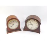 An early 20thC Empire mahogany cased mantel clock, eight day movement with coil strike, 21.5cm high,