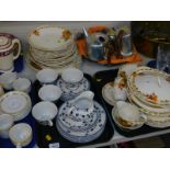 A Grindley pottery part dinner and tea service, decorated in the Autumn Pride pattern, Royal Doulton