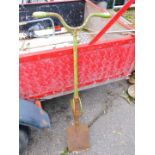 A Wolf Tools garden spade, with sprung foot pedal.