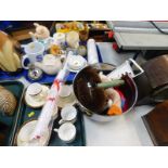 Ceramics and collectables, to include a Crown Devon commemorative tankard for Coronation of Queen