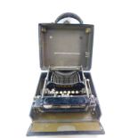 A Corona vintage typewriter, cased.