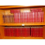 Books. Dennis Wheatley, The Works., 50 vols, gilt tooled red cloth, published by Hutchinson &