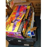 Games and toys, to include Thunderbirds Tracey Island, and an Air Hogs Real Flying Air Pressure