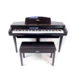 A Yamaha Clavinova, CVP-89 stereo, together with a Yamaha stool. (2)