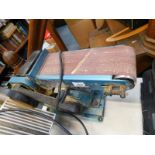 A Draper 4" x 36" belt and disc sander, model BDS366.