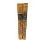 Book. The Gardener and Practical Florist, 2 vols, half calf with marbled boards, published by