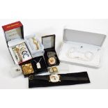 Various jewellery, a Madonna fashion watch set with removable bezels and 2cm diameter main dial,