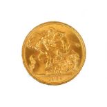 An Elizabeth II gold full sovereign, 1959.
