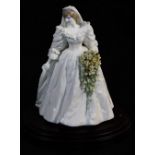 A Coalport Diana Princess of Wales 29th July 1981 Compton and Woodhouse wedding figure, limited