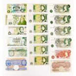 Various bank notes, ten shilling, Peppiatt Z82E802730, The States Of Guernsey Q221027, ten